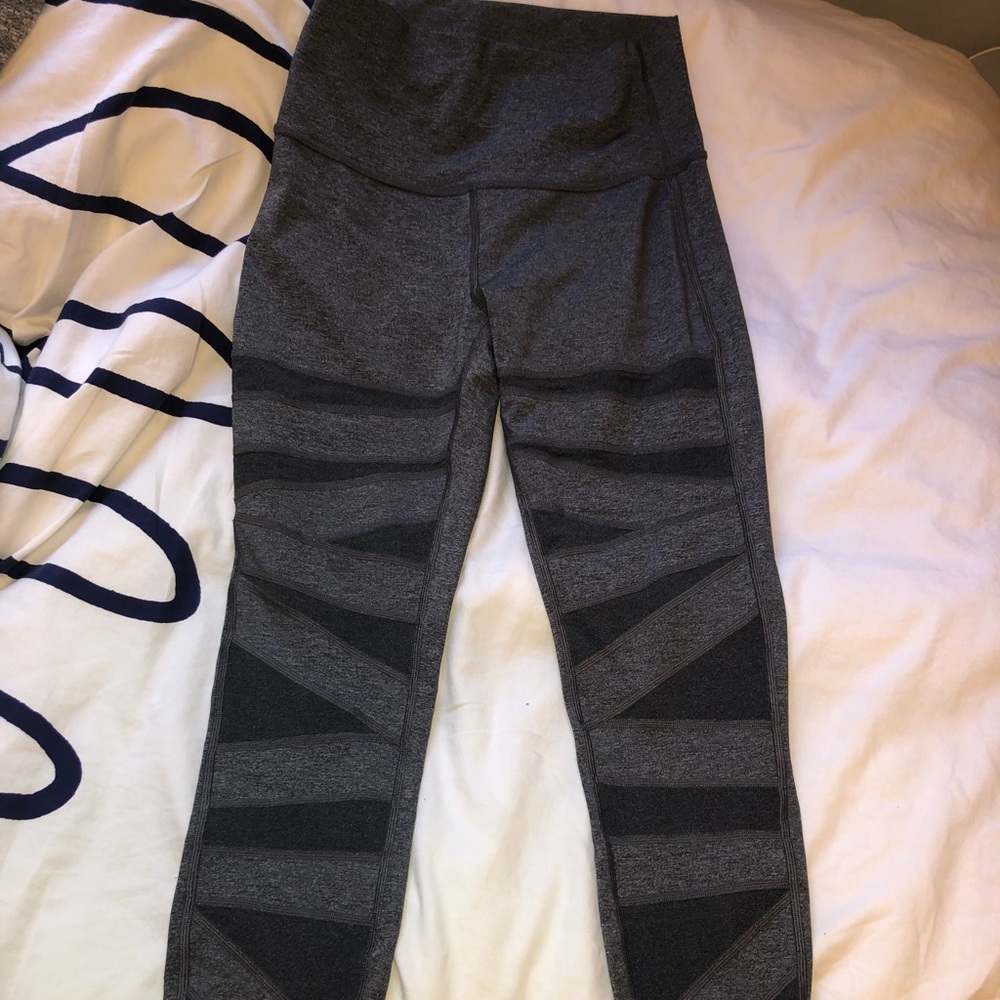 grey mesh leggings